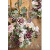 imageLings Moment 175quot Tall Standing Artificial Flowers Arrangements 4pcs Fall Wedding Aisle Runner Chair Decorations Blush ampamp Pink Centerpieces for Ceremony Reception Rose Floral Party OutdoorPkdusty Rose  Mauve2025 New