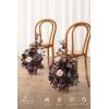 imageLings Moment 175quot Tall Standing Artificial Flowers Arrangements 4pcs Fall Wedding Aisle Runner Chair Decorations Blush ampamp Pink Centerpieces for Ceremony Reception Rose Floral Party OutdoorPrdeep Plum  Petal Pink