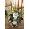 imageLings Moment 175quot Tall Standing Artificial Flowers Arrangements 4pcs Fall Wedding Aisle Runner Chair Decorations Blush ampamp Pink Centerpieces for Ceremony Reception Rose Floral Party OutdoorPrsage Purple  Provence Blue