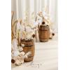 imageLings Moment 175quot Tall Standing Artificial Flowers Arrangements 4pcs Fall Wedding Aisle Runner Chair Decorations Blush ampamp Pink Centerpieces for Ceremony Reception Rose Floral Party OutdoorWhtwhite  Beige