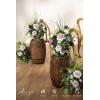 imageLings Moment 175quot Tall Standing Artificial Flowers Arrangements 4pcs Fall Wedding Aisle Runner Chair Decorations Blush ampamp Pink Centerpieces for Ceremony Reception Rose Floral Party OutdoorPrsage Purple  Provence Blue