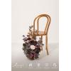 imageLings Moment 175quot Tall Standing Artificial Flowers Arrangements 4pcs Fall Wedding Aisle Runner Chair Decorations Blush ampamp Pink Centerpieces for Ceremony Reception Rose Floral Party OutdoorPrdeep Plum  Petal Pink