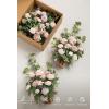 imageLings Moment 175quot Tall Standing Artificial Flowers Arrangements 4pcs Fall Wedding Aisle Runner Chair Decorations Blush ampamp Pink Centerpieces for Ceremony Reception Rose Floral Party OutdoorPkgrowing Blush