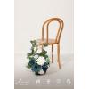 imageLings Moment 175quot Tall Standing Artificial Flowers Arrangements 4pcs Fall Wedding Aisle Runner Chair Decorations Blush ampamp Pink Centerpieces for Ceremony Reception Rose Floral Party OutdoorBludusty Blue  Navy Blue  White2024