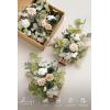 imageLings Moment 175quot Tall Standing Artificial Flowers Arrangements 4pcs Fall Wedding Aisle Runner Chair Decorations Blush ampamp Pink Centerpieces for Ceremony Reception Rose Floral Party OutdoorGrnemerald  Tawny Beige