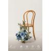 imageLings Moment 175quot Tall Standing Artificial Flowers Arrangements 4pcs Fall Wedding Aisle Runner Chair Decorations Blush ampamp Pink Centerpieces for Ceremony Reception Rose Floral Party OutdoorBludusty Blue  Navy Blue