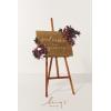 imageLings Moment 2pcs Fall Wedding Floral Swag Welcome Sign Artificial Flowers Backdrop Garland Black Burgundy for Ceremony Reception Door Wall Easel Home Decoration Entryway Outdoor Head Table Decor