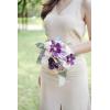 imageLings Moment Bridesmaid Bouquet Plum ampamp Plum Lily Wedding Bouquets for Bridesmaids Purple 7 Inch Bridal Bouquets for Bridesmaids Wedding Ceremony Anniversary etcPrpllilac  Gold