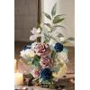 imageLings Moment Wedding Welcome Sign Floral Swag 175quot Tall Standing Artificial Flowers Backdrop Garland White Green Ceremony Reception Wall Easel Home Entryway Board Table Decorations NOT Include SignDusty Rose  Navy
