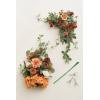 imageLings Moment Wedding Welcome Sign Floral Swag 175quot Tall Standing Artificial Flowers Backdrop Garland White Green Ceremony Reception Wall Easel Home Entryway Board Table Decorations NOT Include SignSunset Terracotta