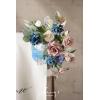 imageLings Moment Wedding Welcome Sign Floral Swag 175quot Tall Standing Artificial Flowers Backdrop Garland White Green Ceremony Reception Wall Easel Home Entryway Board Table Decorations NOT Include SignDusty Rose  Navy
