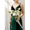 imageLings moment Bridesmaid Bouquet Set of 4 Brown ampamp Beige Wedding Bouquets for Bridesmaids 7 Inch Nut Brown Bridal Bouquets for Bridesmaids Wedding Ceremony Anniversary etcWhtemerald Green Beige
