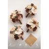 imageLings moment Bridesmaid Bouquet Set of 4 Brown ampamp Beige Wedding Bouquets for Bridesmaids 7 Inch Nut Brown Bridal Bouquets for Bridesmaids Wedding Ceremony Anniversary etcWalnut Brown