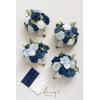 imageLings moment Bridesmaid Bouquet Set of 4 Brown ampamp Beige Wedding Bouquets for Bridesmaids 7 Inch Nut Brown Bridal Bouquets for Bridesmaids Wedding Ceremony Anniversary etcBludusty Blue  Navy Blue