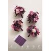 imageLings moment Bridesmaid Bouquet Set of 4 Brown ampamp Beige Wedding Bouquets for Bridesmaids 7 Inch Nut Brown Bridal Bouquets for Bridesmaids Wedding Ceremony Anniversary etcDeep Plum