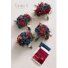 imageLings moment Bridesmaid Bouquet Set of 4 Brown ampamp Beige Wedding Bouquets for Bridesmaids 7 Inch Nut Brown Bridal Bouquets for Bridesmaids Wedding Ceremony Anniversary etcBlunavy Blue  Burgundy
