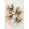 imageLings moment Bridesmaid Bouquet Set of 4 Brown ampamp Beige Wedding Bouquets for Bridesmaids 7 Inch Nut Brown Bridal Bouquets for Bridesmaids Wedding Ceremony Anniversary etcOryellow Apricot  Peach