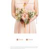 imageLings moment Bridesmaid Bouquet Set of 4 Brown ampamp Beige Wedding Bouquets for Bridesmaids 7 Inch Nut Brown Bridal Bouquets for Bridesmaids Wedding Ceremony Anniversary etcOryellow Apricot  Peach