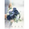 imageLings moment Bridesmaid Bouquet Set of 4 Brown ampamp Beige Wedding Bouquets for Bridesmaids 7 Inch Nut Brown Bridal Bouquets for Bridesmaids Wedding Ceremony Anniversary etcBludusty Blue  Navy Blue