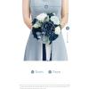 imageLings moment Bridesmaid Bouquet Set of 4 Brown ampamp Beige Wedding Bouquets for Bridesmaids 7 Inch Nut Brown Bridal Bouquets for Bridesmaids Wedding Ceremony Anniversary etcBludusty Blue  Navy Blue