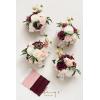 imageLings moment Bridesmaid Bouquet Set of 4 Brown ampamp Beige Wedding Bouquets for Bridesmaids 7 Inch Nut Brown Bridal Bouquets for Bridesmaids Wedding Ceremony Anniversary etcRedmarsala  Blush