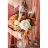 imageLings moment Bridesmaid Bouquet Set of 4 Brown ampamp Beige Wedding Bouquets for Bridesmaids 7 Inch Nut Brown Bridal Bouquets for Bridesmaids Wedding Ceremony Anniversary etcOrrust Boho  Terracotta