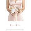 imageLings moment Bridesmaid Bouquet Set of 4 Brown ampamp Beige Wedding Bouquets for Bridesmaids 7 Inch Nut Brown Bridal Bouquets for Bridesmaids Wedding Ceremony Anniversary etcWhtwhite  Beige
