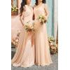 imageLings moment Bridesmaid Bouquet Set of 4 Brown ampamp Beige Wedding Bouquets for Bridesmaids 7 Inch Nut Brown Bridal Bouquets for Bridesmaids Wedding Ceremony Anniversary etcOryellow Apricot  Peach