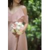 imageLings moment Bridesmaid Bouquet Set of 4 Brown ampamp Beige Wedding Bouquets for Bridesmaids 7 Inch Nut Brown Bridal Bouquets for Bridesmaids Wedding Ceremony Anniversary etcPkdusty Rose  Cream