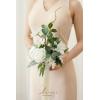 imageLings moment Bridesmaid Bouquet Set of 4 Brown ampamp Beige Wedding Bouquets for Bridesmaids 7 Inch Nut Brown Bridal Bouquets for Bridesmaids Wedding Ceremony Anniversary etcWhtwhite  Ivory