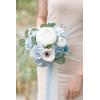 imageLings moment Bridesmaid Bouquet Set of 4 Brown ampamp Beige Wedding Bouquets for Bridesmaids 7 Inch Nut Brown Bridal Bouquets for Bridesmaids Wedding Ceremony Anniversary etcBludusty Blue  Navy