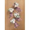 imageLings moment Bridesmaid Bouquet Set of 4 Brown ampamp Beige Wedding Bouquets for Bridesmaids 7 Inch Nut Brown Bridal Bouquets for Bridesmaids Wedding Ceremony Anniversary etcPkdusty Rose  Cream