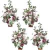imageLings Moment 175quot Tall Standing Artificial Flowers Arrangements 4pcs Fall Wedding Aisle Runner Chair Decorations Blush ampamp Pink Centerpieces for Ceremony Reception Rose Floral Party OutdoorPkdusty Rose  Mauve2025 New
