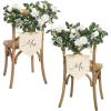 imageLings Moment Mr and Mrs SignBride and Groom Chair Sign for Wedding Chair Decor2 Pack Artificial Flower Garland for WeddingPartyHome Centerpiece Table Decorations Dusty Blue ampamp Navy