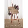 imageLings Moment 2pcs Fall Wedding Artificial Floral Swags Welcome Sign Flowers Backdrop Garlands Brown for Ceremony Reception Door Wall Home Decorations Entryway Outdoor Board Table DecorPrdeep Plum  Petal Pink