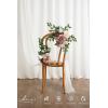 imageLings Moment 2pcs Fall Wedding Artificial Floral Swags Welcome Sign Flowers Backdrop Garlands Brown for Ceremony Reception Door Wall Home Decorations Entryway Outdoor Board Table DecorPkdusty Rose  Cream
