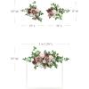 imageLings Moment 2pcs Fall Wedding Artificial Floral Swags Welcome Sign Flowers Backdrop Garlands Brown for Ceremony Reception Door Wall Home Decorations Entryway Outdoor Board Table DecorPkdusty Rose  Cream