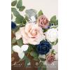 imageLings Moment 2pcs Fall Wedding Artificial Floral Swags Welcome Sign Flowers Backdrop Garlands Brown for Ceremony Reception Door Wall Home Decorations Entryway Outdoor Board Table DecorPkdusty Rose  Navy