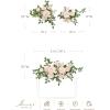 imageLings Moment 2pcs Fall Wedding Artificial Floral Swags Welcome Sign Flowers Backdrop Garlands Brown for Ceremony Reception Door Wall Home Decorations Entryway Outdoor Board Table DecorPkglowing Blush