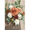 imageLings Moment 2pcs Fall Wedding Artificial Floral Swags Welcome Sign Flowers Backdrop Garlands Brown for Ceremony Reception Door Wall Home Decorations Entryway Outdoor Board Table DecorOrsunset Terracotta