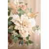 imageLings Moment 2pcs Fall Wedding Artificial Floral Swags Welcome Sign Flowers Backdrop Garlands Brown for Ceremony Reception Door Wall Home Decorations Entryway Outdoor Board Table DecorWhtwhite  Beige