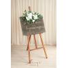 imageLings Moment 2pcs Fall Wedding Artificial Floral Swags Welcome Sign Flowers Backdrop Garlands Brown for Ceremony Reception Door Wall Home Decorations Entryway Outdoor Board Table DecorWhtwhite  Sage