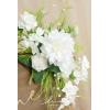 imageLings Moment 2pcs Fall Wedding Artificial Floral Swags Welcome Sign Flowers Backdrop Garlands Brown for Ceremony Reception Door Wall Home Decorations Entryway Outdoor Board Table DecorWhtlily White  Olive
