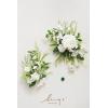 imageLings Moment 2pcs Fall Wedding Artificial Floral Swags Welcome Sign Flowers Backdrop Garlands Brown for Ceremony Reception Door Wall Home Decorations Entryway Outdoor Board Table DecorWhtlily White  Olive