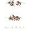 imageLings Moment 2pcs Fall Wedding Artificial Floral Swags Welcome Sign Flowers Backdrop Garlands Brown for Ceremony Reception Door Wall Home Decorations Entryway Outdoor Board Table DecorPkdusty Rose  Mauve