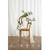 imageLings Moment 2pcs Fall Wedding Artificial Floral Swags Welcome Sign Flowers Backdrop Garlands Brown for Ceremony Reception Door Wall Home Decorations Entryway Outdoor Board Table DecorWhtwhite  Sage