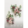 imageLings Moment 2pcs Fall Wedding Artificial Floral Swags Welcome Sign Flowers Backdrop Garlands Brown for Ceremony Reception Door Wall Home Decorations Entryway Outdoor Board Table DecorPkdusty Rose  Mauve