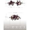 imageLings Moment 2pcs Fall Wedding Artificial Floral Swags Welcome Sign Flowers Backdrop Garlands Brown for Ceremony Reception Door Wall Home Decorations Entryway Outdoor Board Table DecorPrdeep Plum  Petal Pink