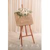 imageLings Moment 2pcs Fall Wedding Artificial Floral Swags Welcome Sign Flowers Backdrop Garlands Brown for Ceremony Reception Door Wall Home Decorations Entryway Outdoor Board Table DecorWhtwhite  Beige