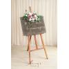 imageLings Moment 2pcs Fall Wedding Artificial Floral Swags Welcome Sign Flowers Backdrop Garlands Brown for Ceremony Reception Door Wall Home Decorations Entryway Outdoor Board Table DecorPkdusty Rose  Cream